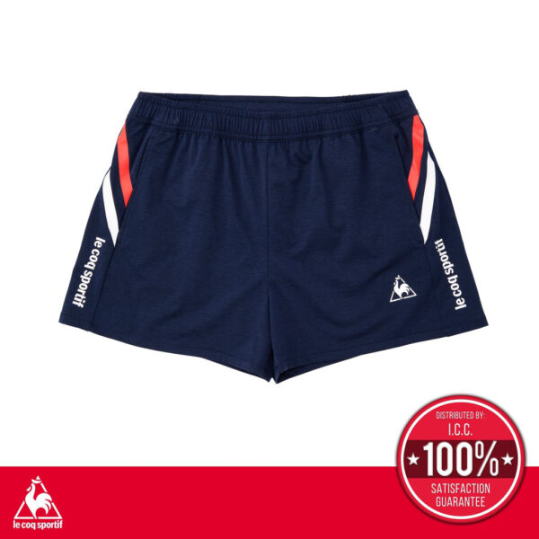 le coq sportif le coq sportif กางเกงเทรนนิ่งขาสั้น ออกกำลังกาย ผู้หญิง รุ่น SOLEIL SHORTS สีกรม Sport Training Short Pants