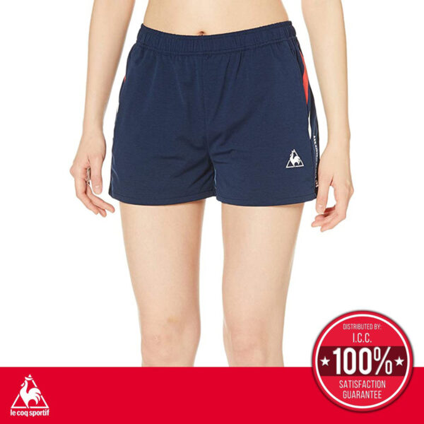 le coq sportif le coq sportif กางเกงเทรนนิ่งขาสั้น ออกกำลังกาย ผู้หญิง รุ่น SOLEIL SHORTS สีกรม Sport Training Short Pants